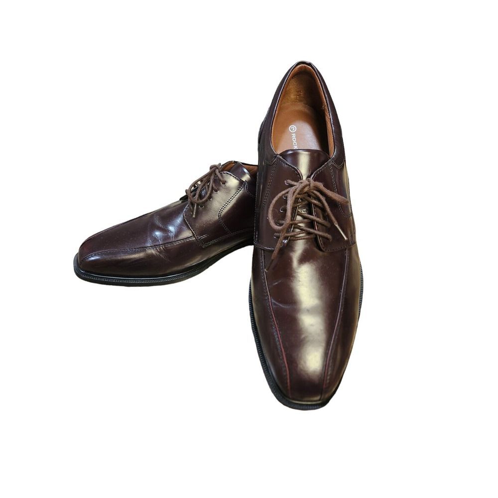 Rockport Adiprene Brown Leather Dress Oxford Shoes Size 13 M